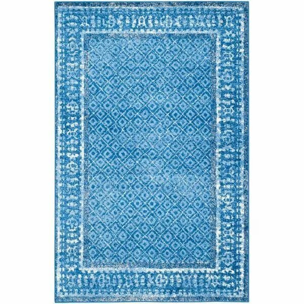 Adirondack Runner Rug, Light Blue and Dark Blue - 2 ft. 6 in. x 14 ft., Safavieh, Mfr#: ADR110F-214